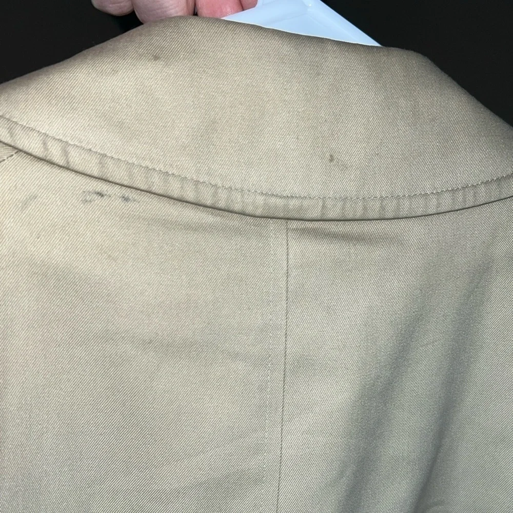 Vintage Burberry’s Trench Coat Wool Nova Check Lining Tan men’s 44